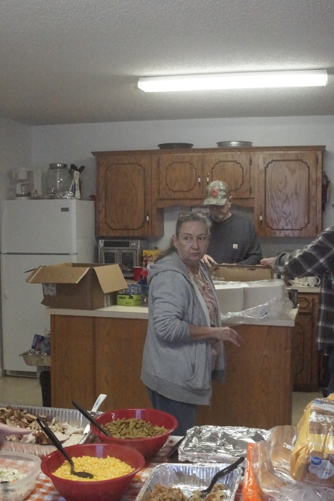 Working in the kitchen